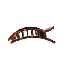 Load image into Gallery viewer, Teleties Medium Rectangle Flat Hair Clip | Tortoise