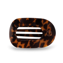 Load image into Gallery viewer, Teleties Medium Round Flat Hair Clip | Tortoise