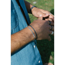 Load image into Gallery viewer, &LIVY Posy Inspirational Bangle Bracelet | "Go Forward Bravely"