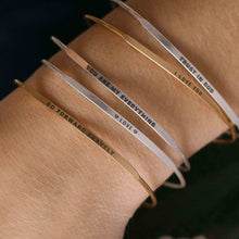 Load image into Gallery viewer, &LIVY Posy Inspirational Bangle Bracelet | "You Are My Everything"