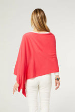 Load image into Gallery viewer, Coco + Carmen - Lightweight Poncho - Living Coral