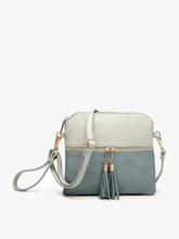 Load image into Gallery viewer, M1785 Tara Double Zip Crossbody/Wristlet