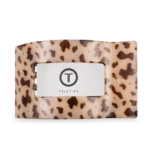 Load image into Gallery viewer, Teleties Large Rectangle Flat Hair Clip | Blonde Tortoise