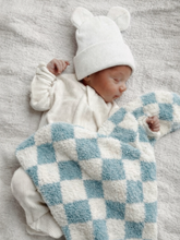 Load image into Gallery viewer, Phufy® Bliss Checkerboard Mini Blanket - Powder