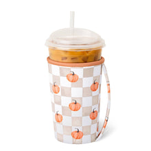 Load image into Gallery viewer, Swig Life Medium Iced Cup Coolie | Pumpkin Check