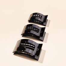 Load image into Gallery viewer, Teleties Small Rectangle Flat Hair Clip | Jet Black
