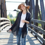 Load image into Gallery viewer, Hadley Wren - Insect Shield Scarf - Black