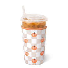 Load image into Gallery viewer, Swig Life Medium Iced Cup Coolie | Pumpkin Check