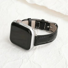 Load image into Gallery viewer, Women's Classic Leather Apple Watch Strap by Cape Diablo by Cape Diablo - Black