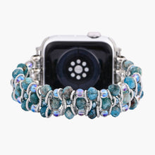 Load image into Gallery viewer, Apatite Azure Braided Apple Watch Strap by Cape Diablo - Small