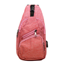 Load image into Gallery viewer, Anti-theft day crossbody sling daypack rose available for a monogram