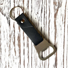 Load image into Gallery viewer, Leather Bottle Opener Keychain