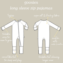 Load image into Gallery viewer, Long Sleeve Zip PJ's by Goosies - 12-18 mos Varsity Flags
