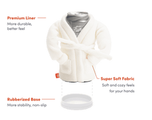 Load image into Gallery viewer, The Spa Bathrobe Drink Holder by Puffin Drinkwear - Sandy White
