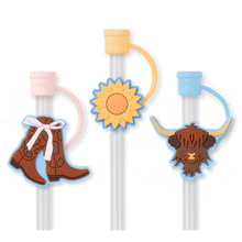 Load image into Gallery viewer, Swig Life Cowgirl Coquette Straw Topper Set