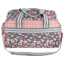 Load image into Gallery viewer, Stephen Joseph - Charcoal Flower Duffle