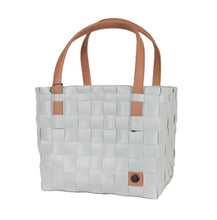 Load image into Gallery viewer, Handed By - Color Block Misty Grey Recycled Tote