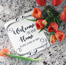 Load image into Gallery viewer, Welcome to Our Home | Snarky Swedish Dishcloth