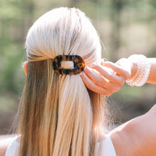 Load image into Gallery viewer, Teleties Tiny Round Flat Hair Clip | Tortoise