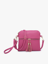 Load image into Gallery viewer, M1785 Tara Double Zip Crossbody/Wristlet