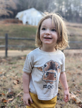 Load image into Gallery viewer, "moo." Cow Youth & Toddler Tee