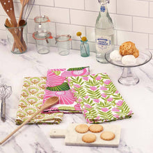 Load image into Gallery viewer, Cotton Kitchen Towel Set - Poppy Papaver