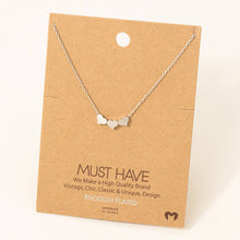 Load image into Gallery viewer, Three Dainty Hearts Necklace: G
