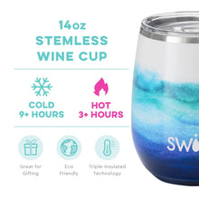 Load image into Gallery viewer, Swig Life - 14 oz Stemless Wine Cup - Sapphire