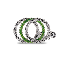 Load image into Gallery viewer, Spiral Hair Coils | Small | Soccer Hair Ties