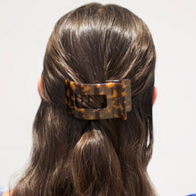 Load image into Gallery viewer, Teleties Small Rectangle Flat Hair Clip | Tortoise