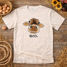 Load image into Gallery viewer, "moo." Cow Adult Tee