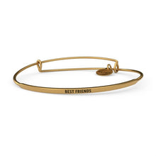 Load image into Gallery viewer, &LIVY Posy Inspirational Bangle Bracelet | "Best Friends"