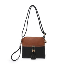 Load image into Gallery viewer, M1785 Tara Double Zip Crossbody/Wristlet