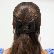 Load image into Gallery viewer, Teleties Medium Rectangle Flat Hair Clip | Jet Black