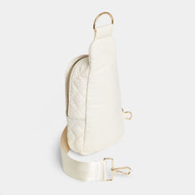 Load image into Gallery viewer, Coco + Carmen Rhea Puffer Cross Body Sling Bag - Winter White