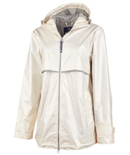 Load image into Gallery viewer, Charles River - New Englander Women's Rain Jacket - Ivory Pearl