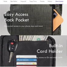 Load image into Gallery viewer, Calla Bags - NuPouch Anti Theft Shoulder Bag with USB Charging Port - Grey
