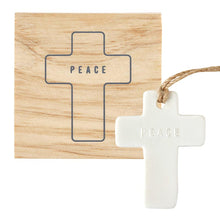 Load image into Gallery viewer, Ceramic Ornament in Gift Box | Peace Cross