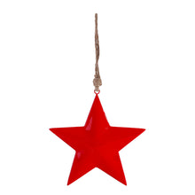 Load image into Gallery viewer, Enamel Star Ornament | 8" Red
