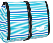 Load image into Gallery viewer, Scout Beauty Burrito toiletry bag that hangs up and folds and rolls up when not in use in Seas The Day