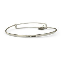 Load image into Gallery viewer, &amp;LIVY Posy Inspirational Bangle Bracelet | &quot;Trust in God&quot;
