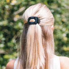 Load image into Gallery viewer, Teleties Tiny Round Flat Hair Clip | Jet Black
