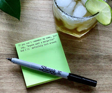 Load image into Gallery viewer, Anyone want a margarita | Funny Sticky Notes
