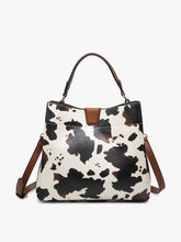 Load image into Gallery viewer, Jen &amp; Co M1951 Tati Monogrammable Satchel w/ Shoulder Strap
