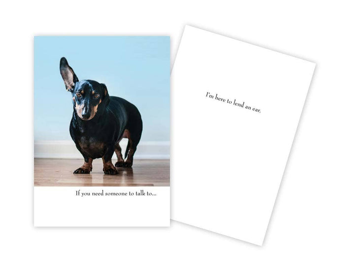 Funny Dachshund Dog Friendship Card
