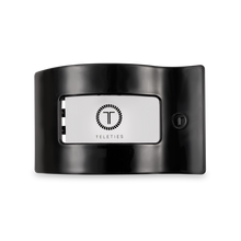 Load image into Gallery viewer, Teleties Medium Rectangle Flat Hair Clip | Jet Black
