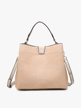 Load image into Gallery viewer, Jen &amp; Co M1951 Tati Monogrammable Satchel w/ Shoulder Strap

