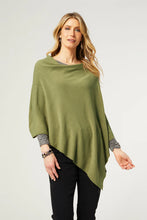Load image into Gallery viewer, Coco + Carmen - Lightweight Poncho - Antique Moss
