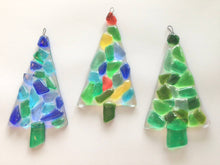 Load image into Gallery viewer, Kaleidoscope Glass Christmas Tree Ornament
