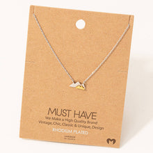 Load image into Gallery viewer, Dainty Mini Mountain Pendant Necklace
